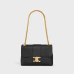 MEDIUM CELINE VICTOIRE BAG IN SUPPLE CALFSKIN BLACK - Image 4